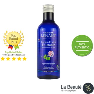 Nước hoa hồng hoa phong lữ và cúc vạn thọ - christian lenart lotion de soin eclatante 200ml