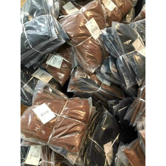 Quần Baggy Nữ ANOKO, Quần Baggy lưng thun sau cạp cao công sở đẹp thời trang vải nhung tăm 2 màu đen nâu freesize A019 | BigBuy360 - bigbuy360.vn