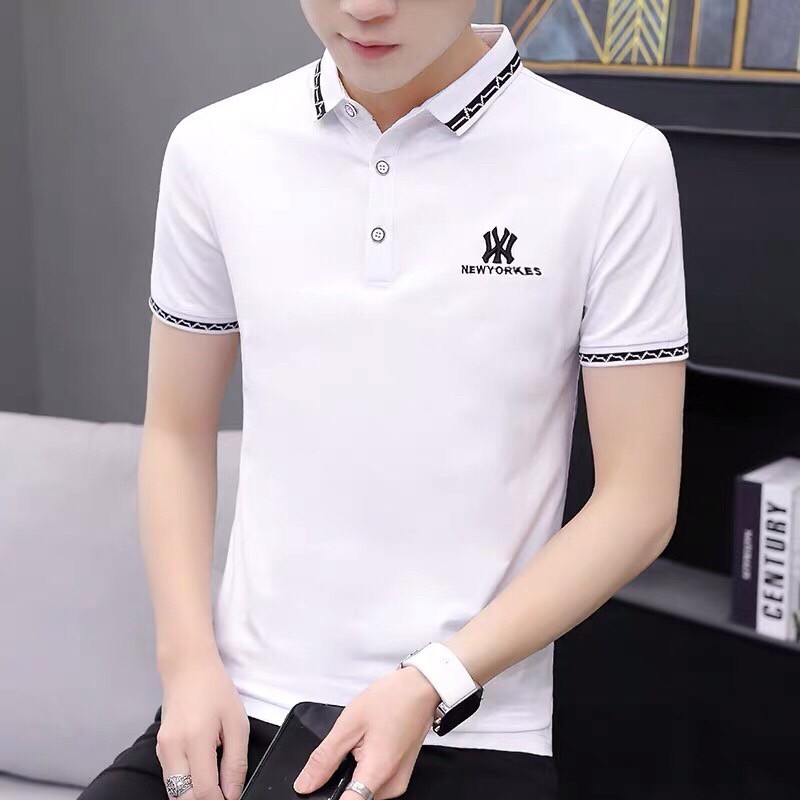 Áo Thun Ngắn Tay Có Cổ Phối Màu Cao Cấp | BigBuy360 - bigbuy360.vn