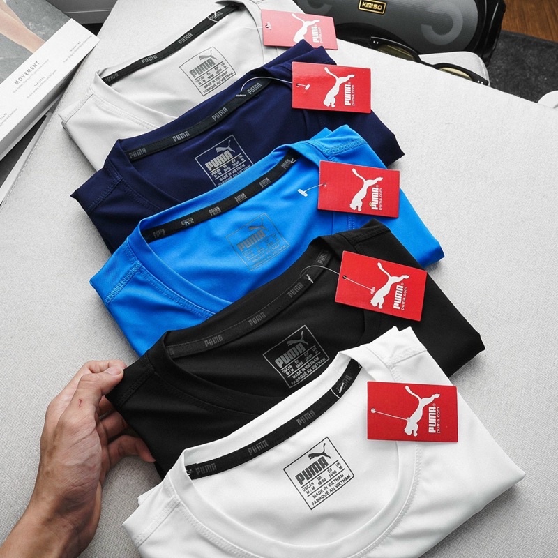 ÁO PHÔNG PUMA VẢI DƯ VNXK CHÍNH HÃNG LOGO PHẢN QUANG