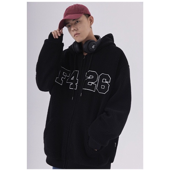 Áo khoác nỉ bông cotton unisex dưới 70kg - áo sweater hoodie nam nữ fomr rộng F4 26 | BigBuy360 - bigbuy360.vn