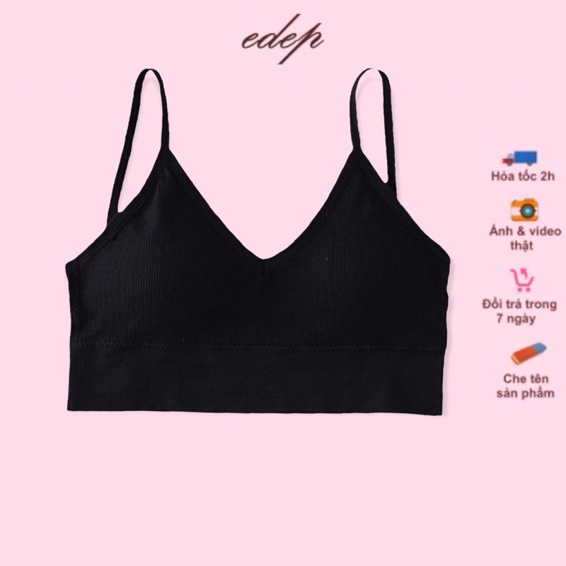 Áo bra cotton gân tăm 367 VENIZO hàng loại 1 [kho sỉ]