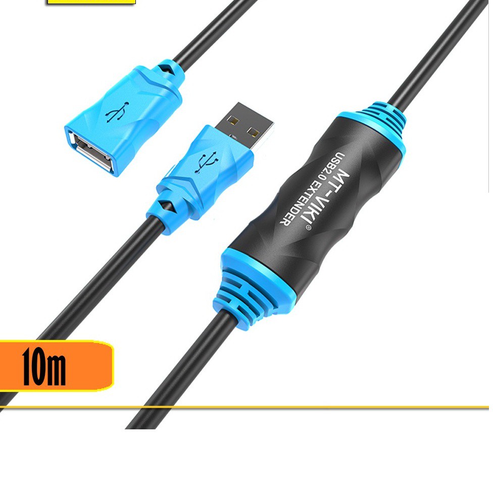 Dây, Cáp nối dài USB 10m Có IC khuếch đại tín hiệu VIKI - Dây nối dài usb HÀNG CHÍNH HÃNG MT- Viki