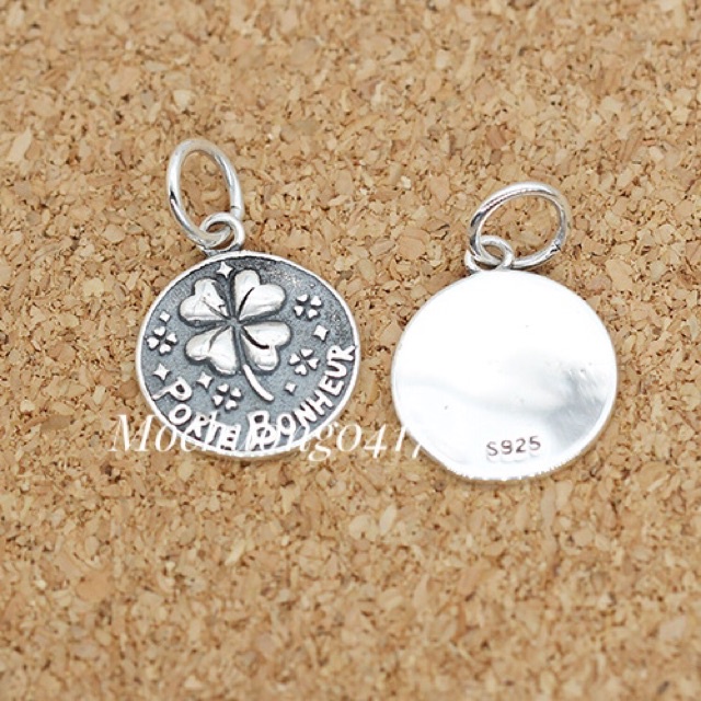 SỈ SIÊU RẺ  Charm bạc cỏ 4 lá bạc hàng đẹp - Bạc chuẩn loại 1, PH765
