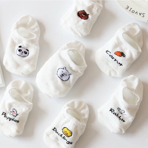 Tất vớ nữ chất liệu vải cotton, họa tiết hoạt hình cực dễ thương - Sope Shop