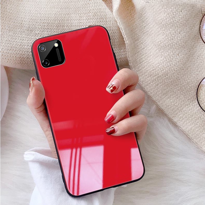 Ốp Lưng REALME C11, C11 2021, C21Y,C20, C25Y Mặt kính gương sáng bóng cao cấp