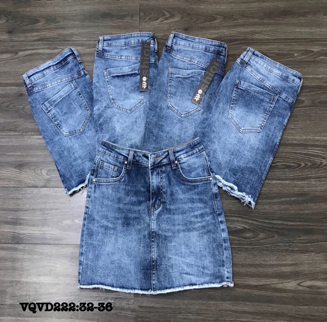 Bigsize Quần váy jean VQVD222 (32-36)
