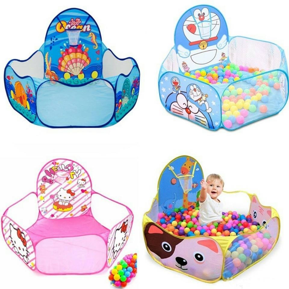 Lều bóng rổ Kitty kèm 20 bóng