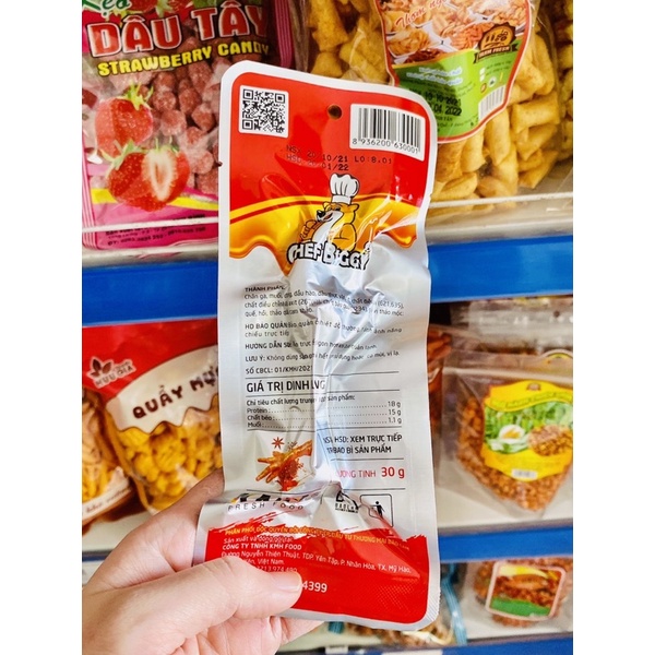 CHÂN GÀ ĂN LIỀN CHEF BIGGY VỊ MẬT ONG/CAY 30G