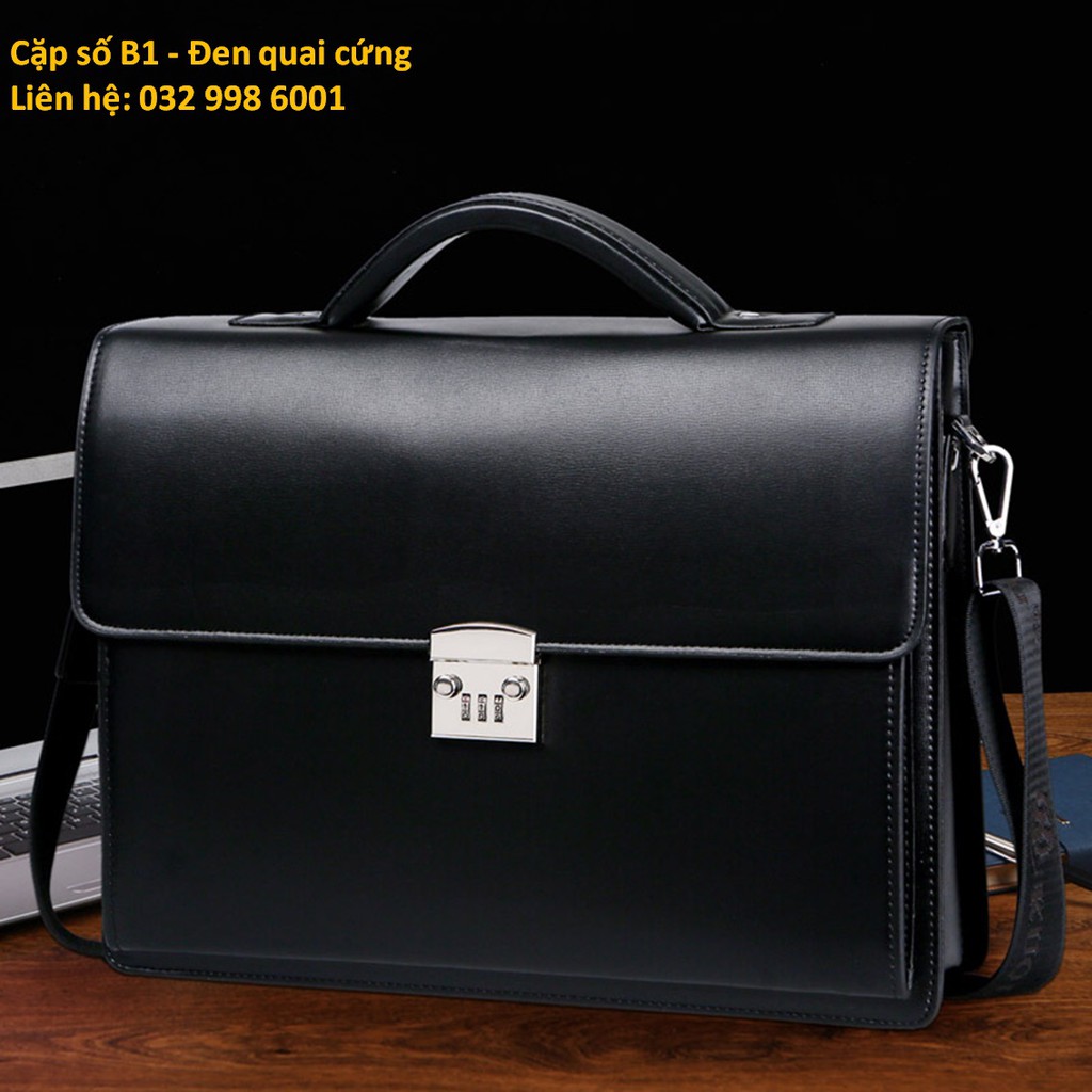 Cặp da khóa số đựng hồ sơ B1 Túi đựng laptop Cặp da công sở B1 Túi xách da công sở Cặp văn phòng magic3