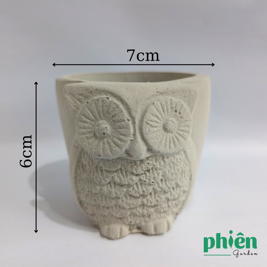 Chậu xi măng mini trồng sen đá, xương rồng, chậu xi măng vuông tròn đủ kích thước