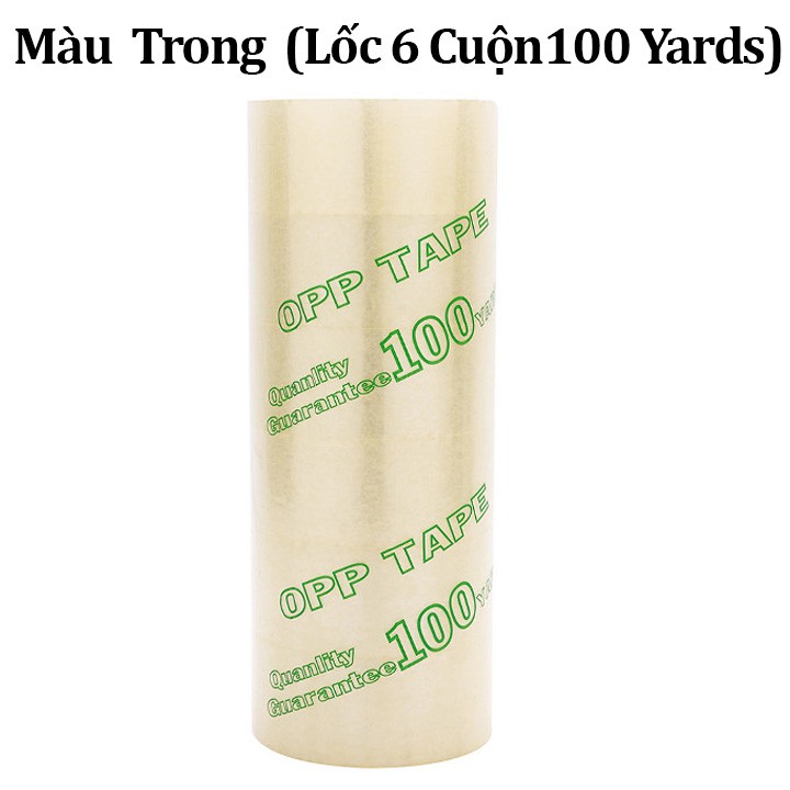 Lốc 6 Cuộn Băng Keo Đục- Trong (6 x 100 Yards ) DD2 Shalla