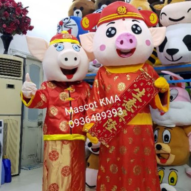 Quần áo hoá trang Mascot Heo Thần Tài - sinh nhật, sự kiện