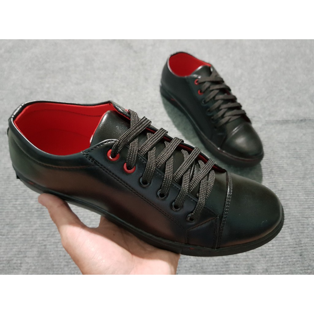 Giày Bata Sneaker Nam Hàn Quốc (Đen Full/Trắng)