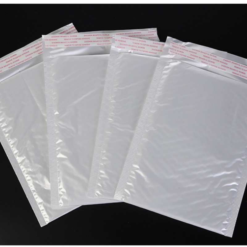 Bộ 50 Túi Khí 11x13cm+4cm Lót Nhựa Đóng Gói Hàng Hóa