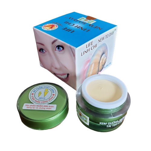 Kem dưỡng trắng da mặt tái tạo 3 in 1 New Today linh chi 12g