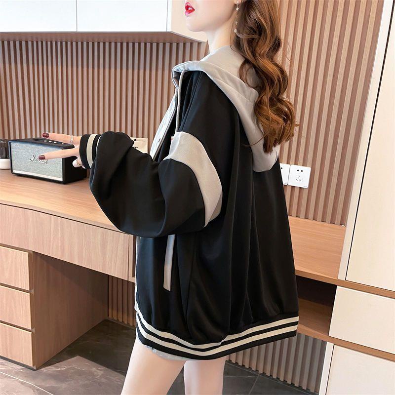 Áo Khoác cardigan Có Mũ Trùm Đầu Phong Cách retro Mỹ Hợp Thời Trang Mùa Thu Cho Nữ