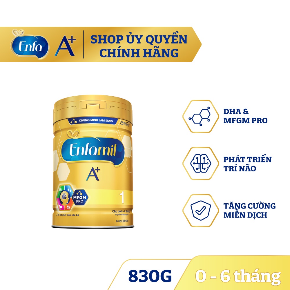 SỮA BỘT ENFAMIL A+ số 1 830G