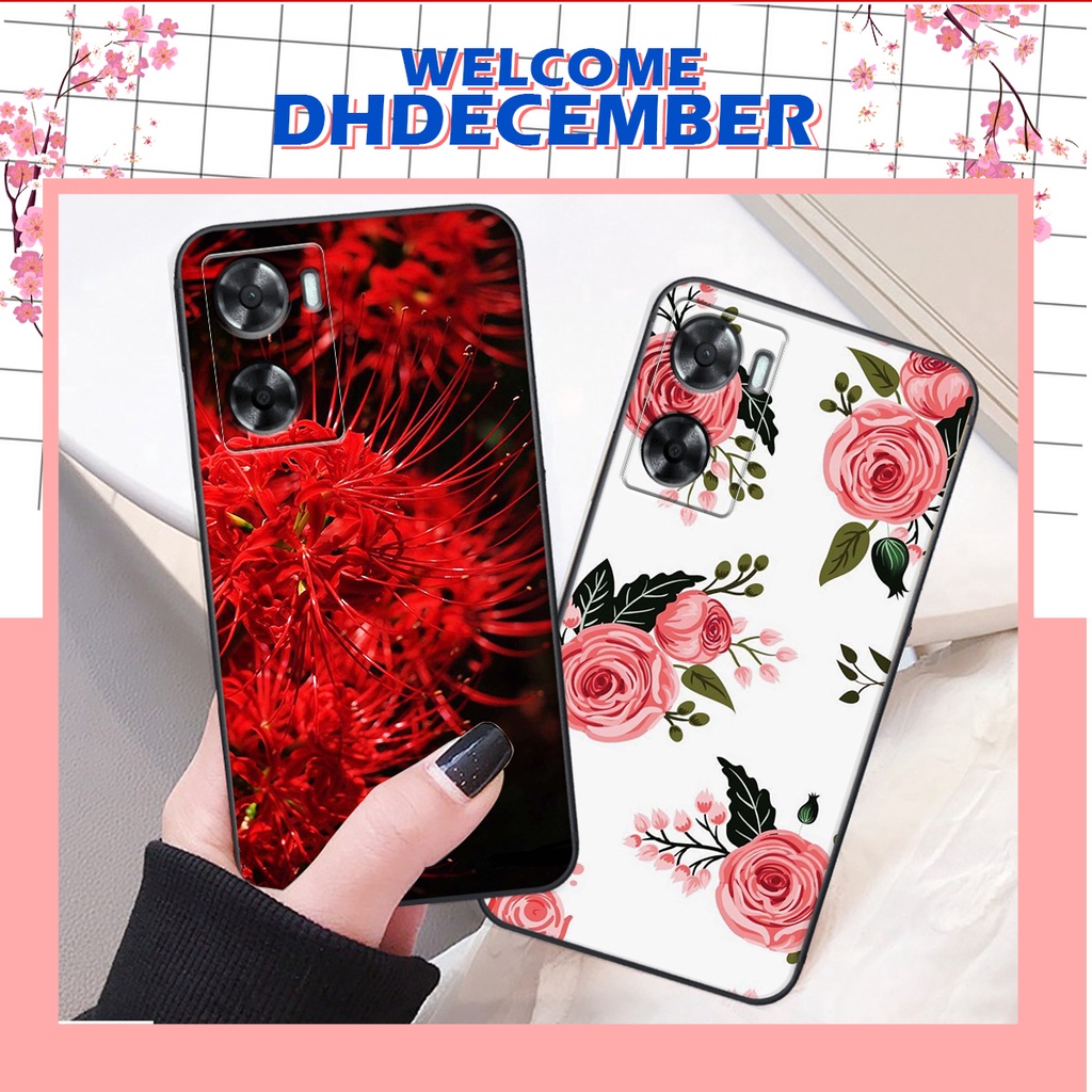 Ốp lưng Oppo A57 4G 2022 / A77 4G / A77S in hình hoa xinh xắn, hiện đại , thời trang ,phong cách
