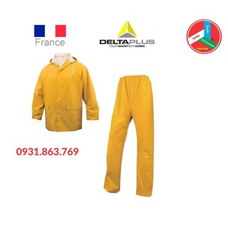 ÁO MƯA DELTA PLUS MÀU VÀNG, CHẤT LIỆU PVC, ÁO RỜI QUẦN RỜI // TKSAFETY
