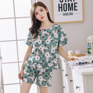 Bộ mặc nhà nữ 100% cotton
