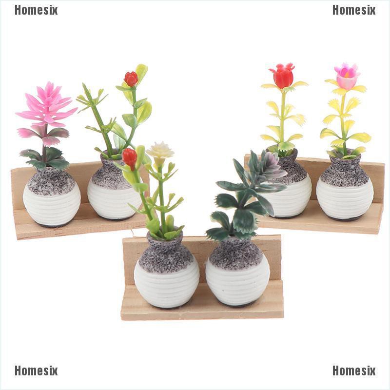 [HoMSI] 1:12 Dollhouse Miniature Wall Hanging Vase Plant Plant Pot Wall Hanging Decor SUU