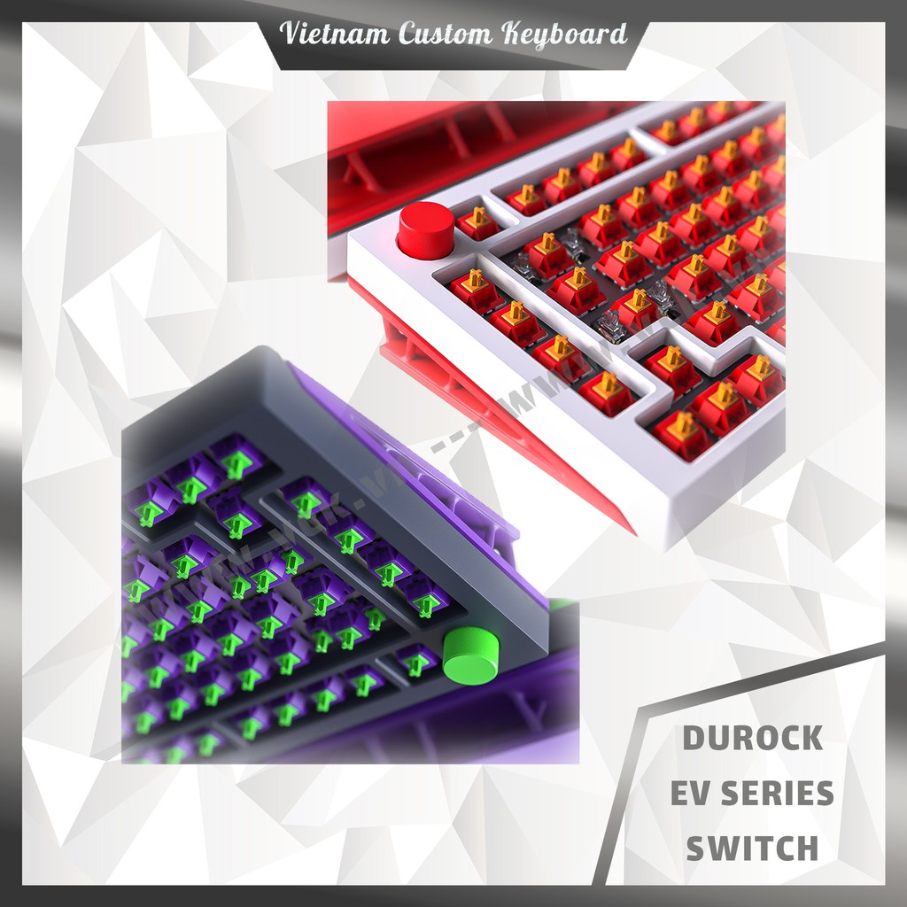 Durock JWK EV Switch | Linear 63.5g | EV-01 | EV-02 | Mecha Anime bespoke.keys Design | Dùng Cho Bàn Phím Cơ | VCK