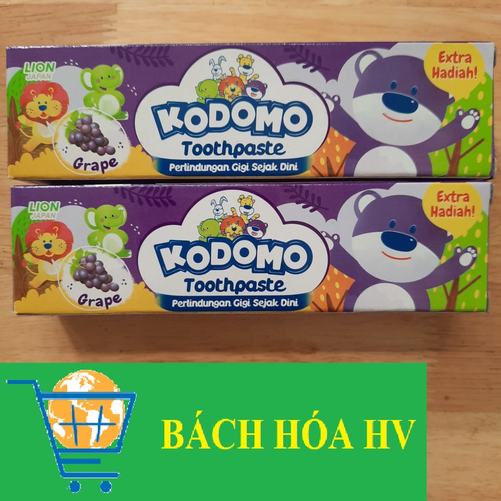 Combo 2 cây kem đánh răng em bé KODOMO 45g - BACH HOA HV