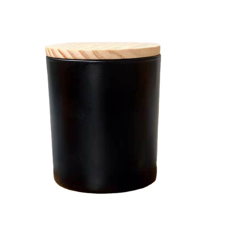 Ly Cốc Đựng Nến thơm Nắp Gỗ 200ml Handmade