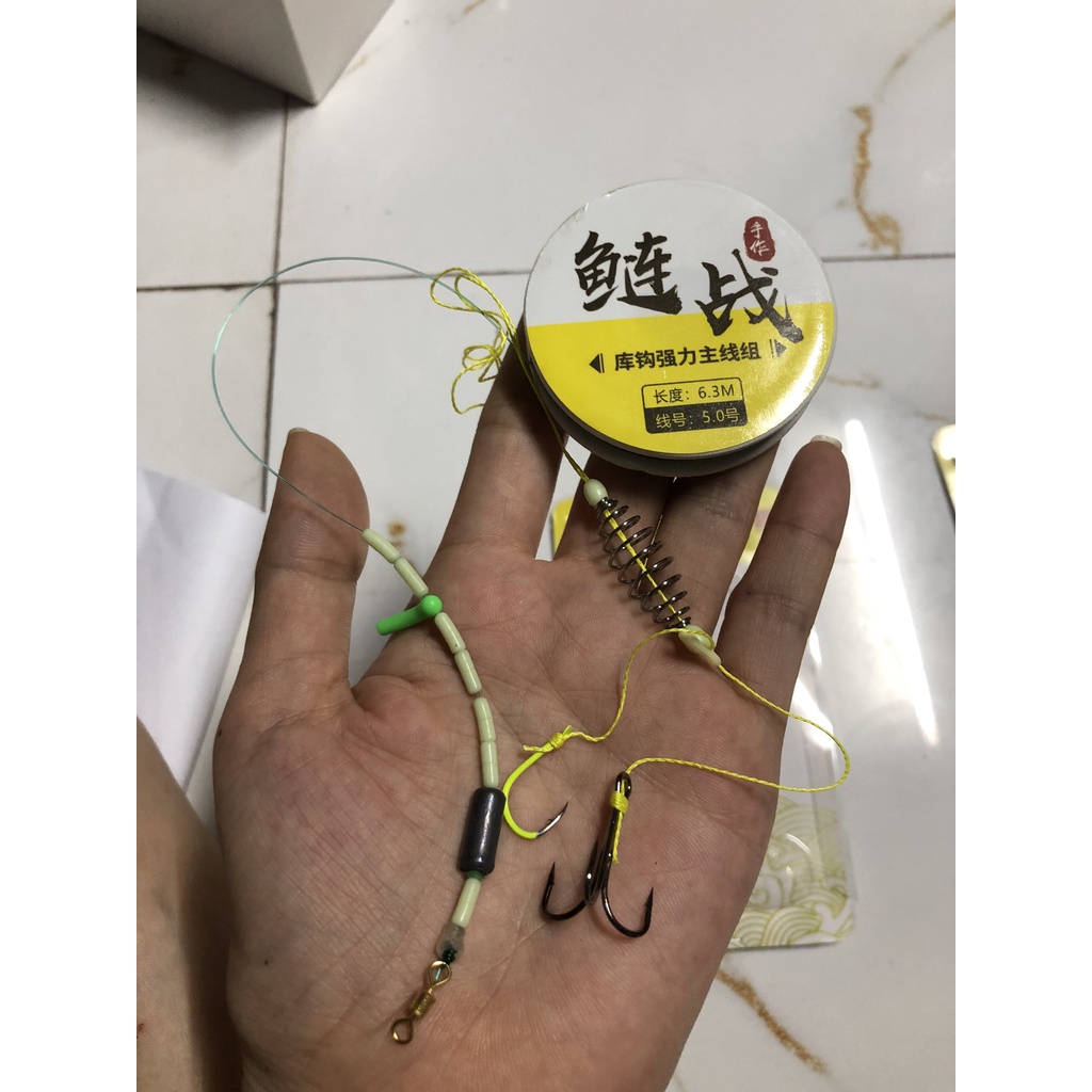 Trục buộc sẵn + thẻo dù lancer lưỡi đôi săn hàng cao cấp