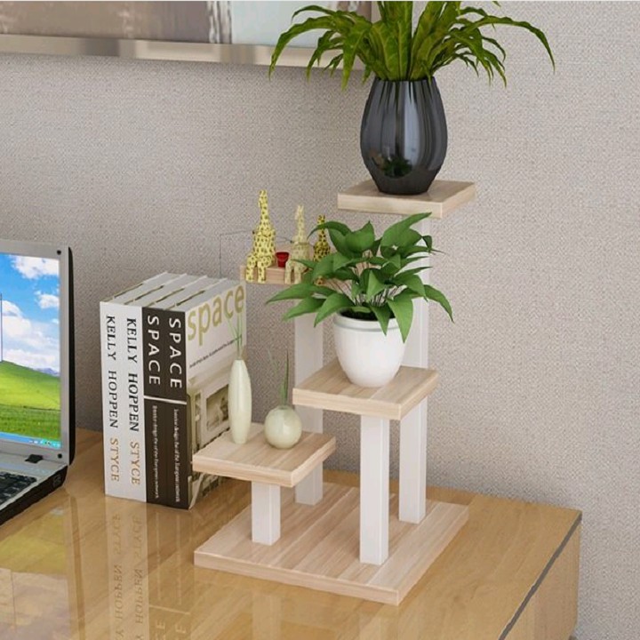 Kệ để chậu hoa mini, kệ hoa để bàn. Nhỏ - xinh. Mã KHDB03 - 25x25x30cm - Freeship xtra - combo - flash sale Sốc | BigBuy360 - bigbuy360.vn