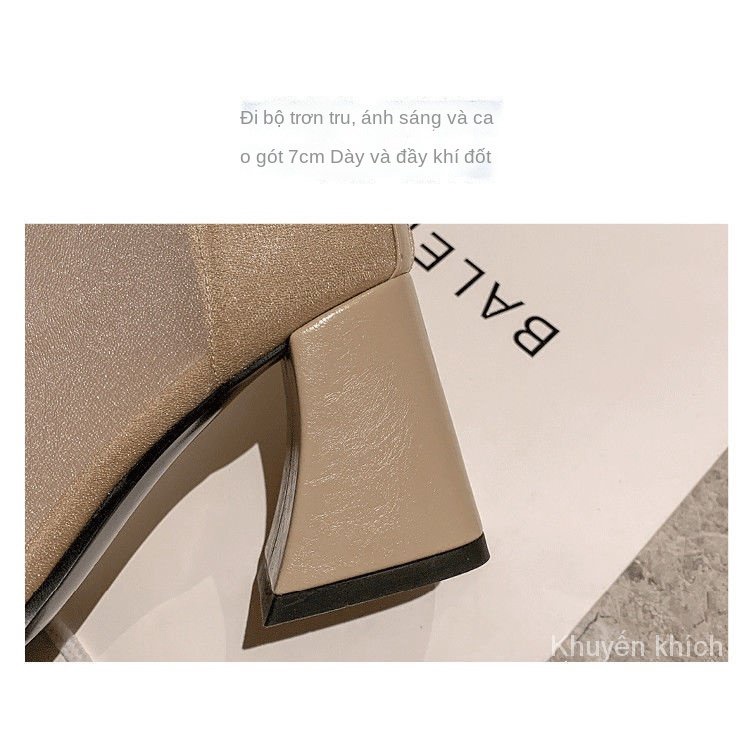 Giày Bốt Lưới Cao Gót Đế Dày Thời Trang Mùa Hè Cho Nữ