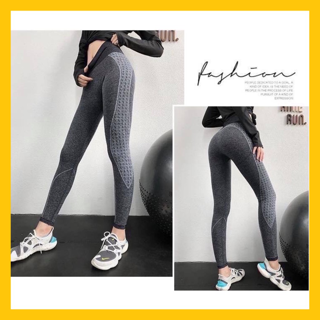 Quần Tập Gym Nữ [LEGGING] Naqi Vân Sóng [ĐỒ TẬP GYM NỮ]