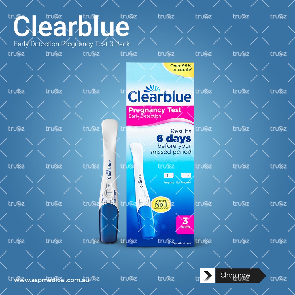 Que thử thai siêu sớm trước 6 ngày trễ kinh [ÚC] Clearblue 6 days [Chính hãng]