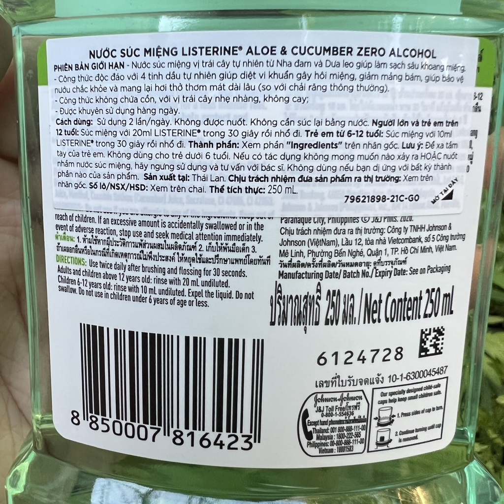 [ĐỦ MÀU] - Nước súc miệng LISTERINE 250ml / 750ml