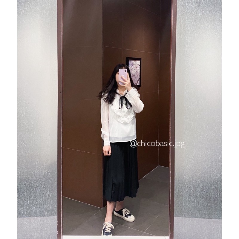 Chân váy xếp ly dáng dài siêu HOT 2 màu dễ phối đồ hàng l1 chất đẹp khỏi bàn