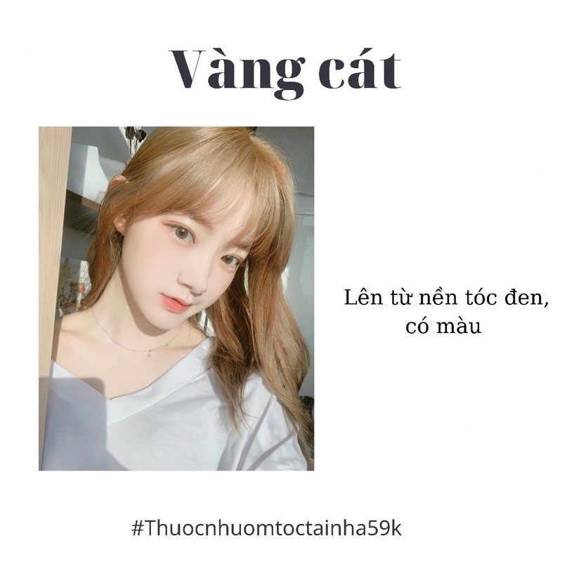 Thuốc Nhuộm tóc màu vàng cát