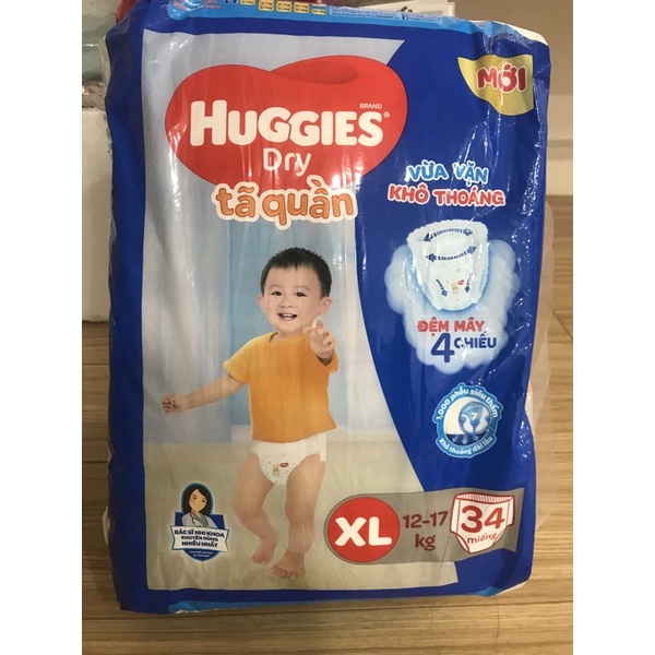 Bỉm quần Huggies/ Yiying hơi thở bông size XL44