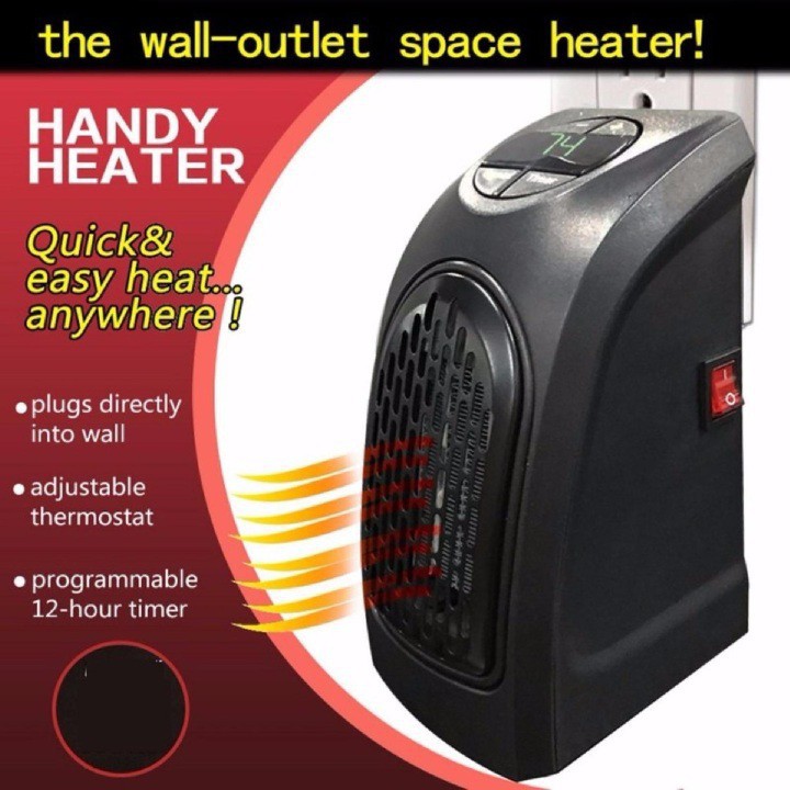 Quạt Sưởi Ấm  Handy Heater Tiết Kiệm Điện Có Hẹn Giờ