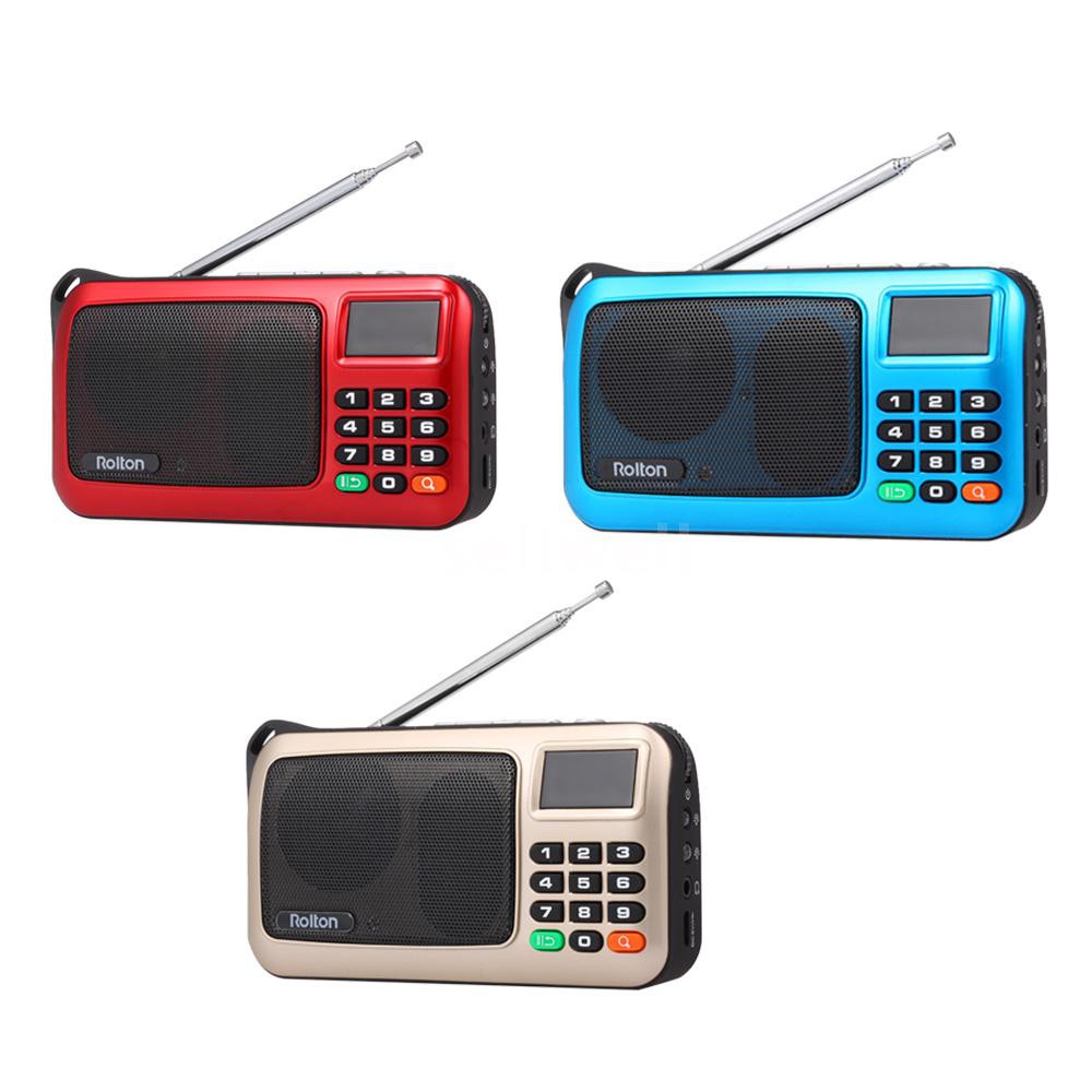 Radio tích hợp loa cắm USB Rolton W405 đa tiện dụng kèm dây sạc