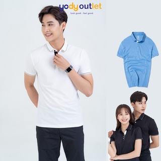 Áo thun polo nam YODY cổ bẻ tay ngắn, áo phông có cổ áo và tay áo phối bo kẻ sọc tỉ mỉ APM3519