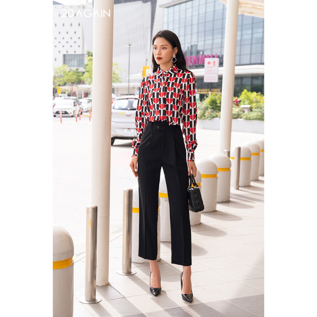 quần dài xuông cạp lệch 2 cúc QAA0850 20again