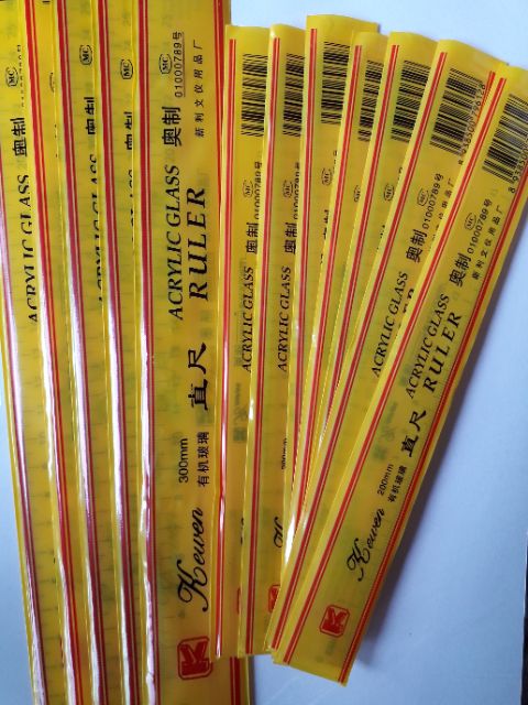 Thước kẻ mica 20cm - 30cm