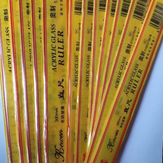 Combo 2 Thước kẻ mica 20cm - 30cm