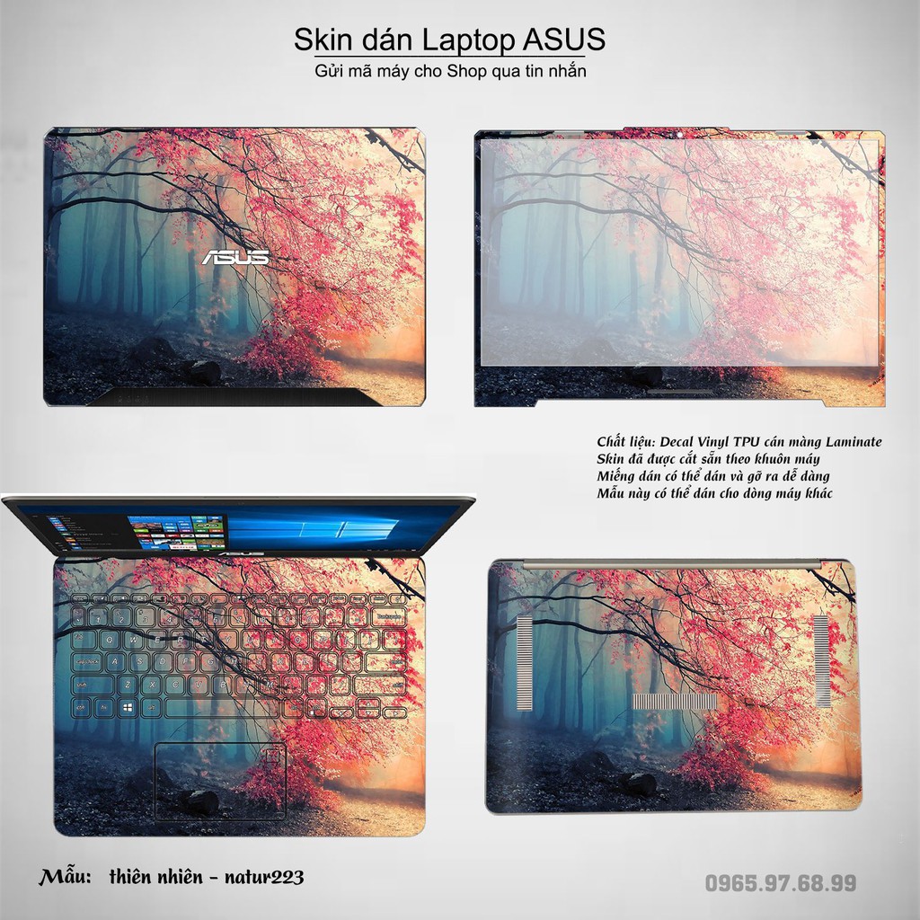 Skin dán Laptop Asus in hình thiên nhiên nhiều mẫu 8