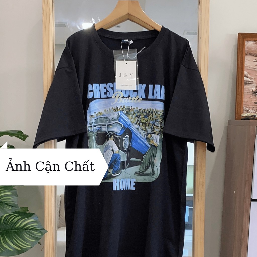 Áo thun oversize Creshock Lab , áo phông cotton nam nữ unisex, ODIN CLOTHING [TATO] | BigBuy360 - bigbuy360.vn