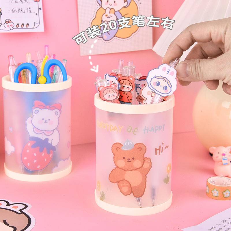 ⭐ iLado ⭐ Hộp bút trong suốt Ống đựng bút thùng đựng hàng trong suốt hộp văn phòng phẩm hộp đựng bút trong s hộp bút trong kệ văn phòng phẩm để bàn kệ đựng văn phòng phẩm hộp nhựa đựng