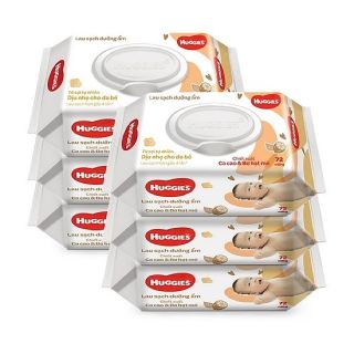 Khăn ướt Huggies hộp 72 miếng