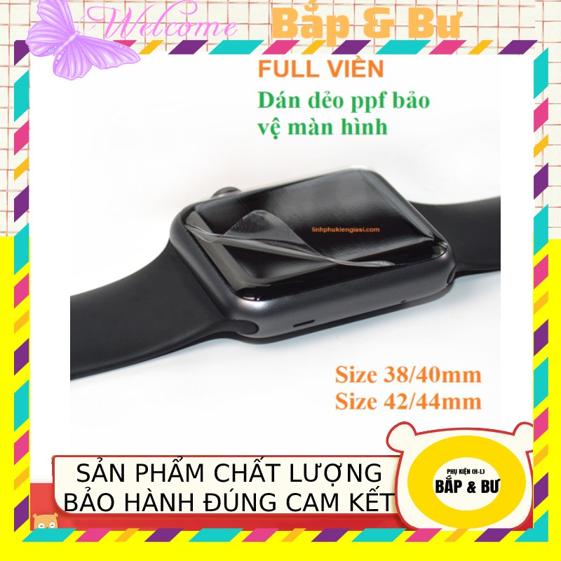 Miếng dán dẻo skin PPF tự phục hồi trầy xước cho đồng hồ size 38 40 42 44mm