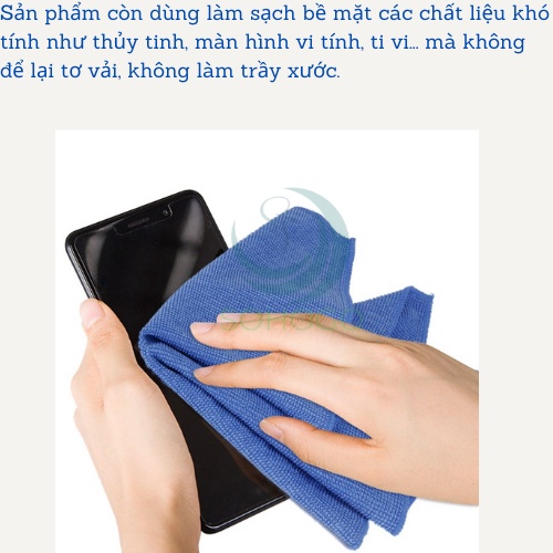 Khăn lau màn hình đa năng dùng cho máy ảnh, tivi, điện thoại...17x20cm
